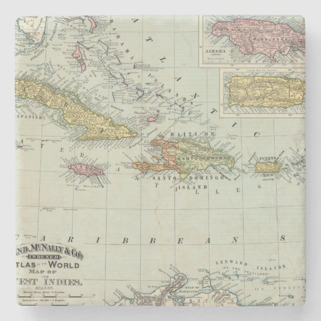 Dessous-de-verre En Pierre Les Antilles 11 (Devant)