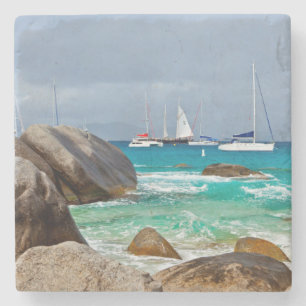 Dessous-de-verre En Pierre Les Bains, Virgin Gorda, îles Vierges britanniques
