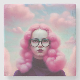 Dessous-de-verre En Pierre Les cheveux roses