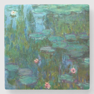 Dessous-de-verre En Pierre Les nymphéas de Claude Monet