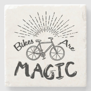 Dessous-de-verre En Pierre Les vélos sont magiques