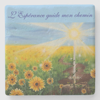 Dessous-de-verre En Pierre L'Espérance guide mon chemin