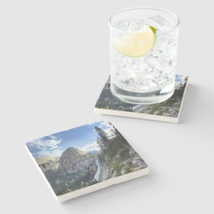 Dessous-de-verre En Pierre Liberty Casquette et Nevada Fall - John Muir Trail