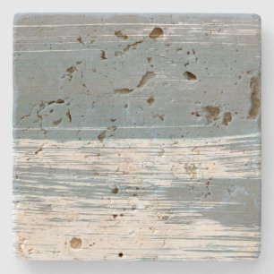 Dessous-de-verre En Pierre Lignes grises, blanches et bleues