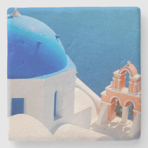 Dessous-de-verre En Pierre L'île grecque Santorin
