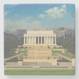 DESSOUS-DE-VERRE EN PIERRE LINCOLN MEMORIAL
