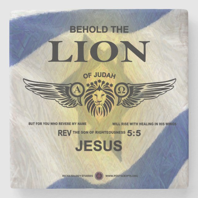 Dessous-de-verre En Pierre Lion de Juda (Devant)