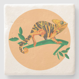 Dessous-de-verre En Pierre Lizard 3 Stone Coaster