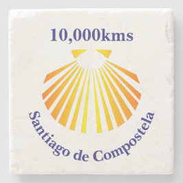 Dessous-de-verre En Pierre Logo de Camino de Santiago