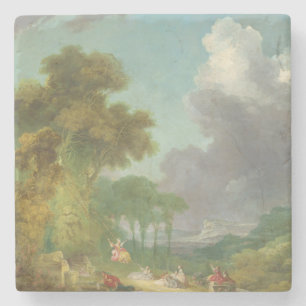 Dessous-de-verre En Pierre L'oscillation par Jean-Honore Fragonard