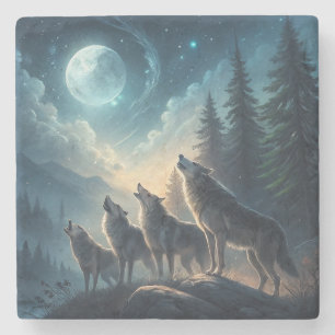 Dessous-de-verre En Pierre Loups