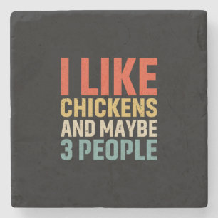 Dessous-de-verre En Pierre Louvain de poulet   J'Aime Les Poulets