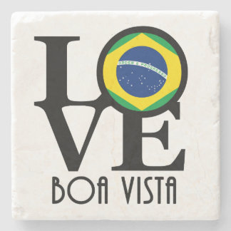 Dessous-de-verre En Pierre LOVE Boa Vista Brésil