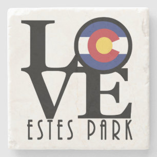 Dessous-de-verre En Pierre LOVE Estes Park CO