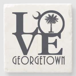 Dessous-de-verre En Pierre LOVE Georgetown SC