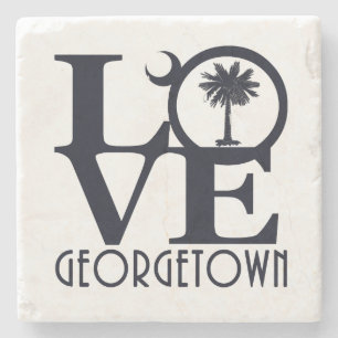 Dessous-de-verre En Pierre LOVE Georgetown SC