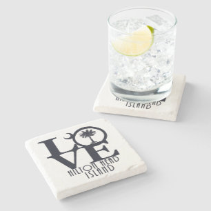 Dessous-de-verre En Pierre LOVE Hilton Head Island