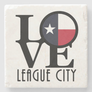 Dessous-de-verre En Pierre LOVE League City Texas