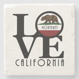 Dessous-de-verre En Pierre LOVE Monterey Californie