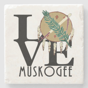 Dessous-de-verre En Pierre LOVE Muskogee OK