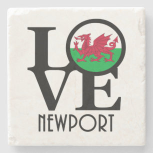 Dessous-de-verre En Pierre LOVE Newport Wales