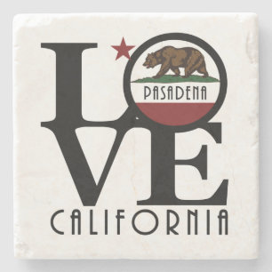 Dessous-de-verre En Pierre LOVE Pasadena Calfornia
