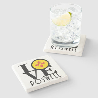 Dessous-de-verre En Pierre LOVE Roswell Nouveau-Mexique