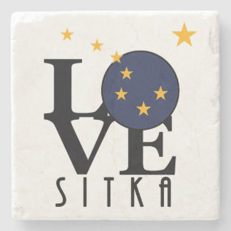Dessous-de-verre En Pierre LOVE Sitka Alaska