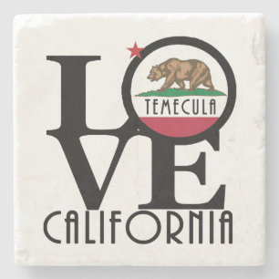 Dessous-de-verre En Pierre LOVE Temecula Californie
