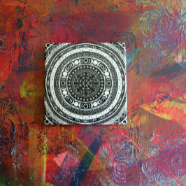 Dessous-de-verre En Pierre Lune Enfant Mandala Triple Lune Sorcière