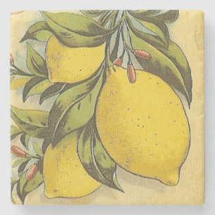 Dessous-de-verre En Pierre Luscious Lemons Carré