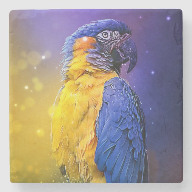 Dessous-de-verre En Pierre Macaw Parrot (Devant)