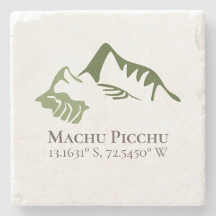 Dessous-de-verre En Pierre Machu Picchu Latitude & Longitude