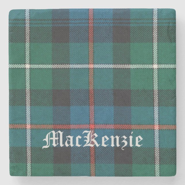 Dessous-de-verre En Pierre MacKenzie, MacKenzie Scottish Tartan, MacKenzie (Devant)