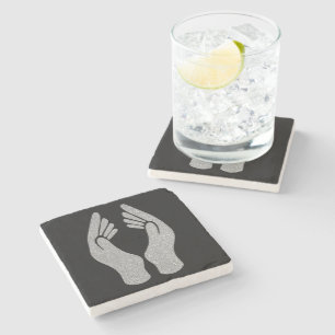 Dessous-de-verre En Pierre Mains de diamant