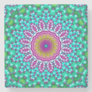 Dessous-de-verre En Pierre Mandala 3 fractal