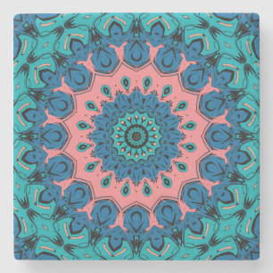 Dessous-de-verre En Pierre Mandala vintage rétro