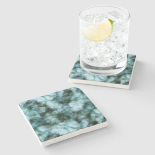 Dessous-de-verre En Pierre Marbre bleu vert
