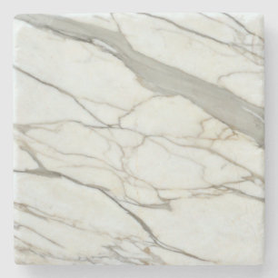 Dessous-de-verre En Pierre Marbre gris blanc design luxueux