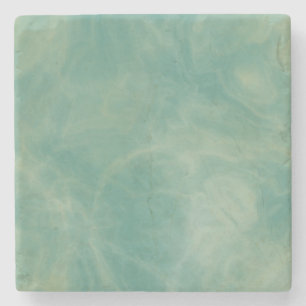 Dessous-de-verre En Pierre marbre vert abstrait  