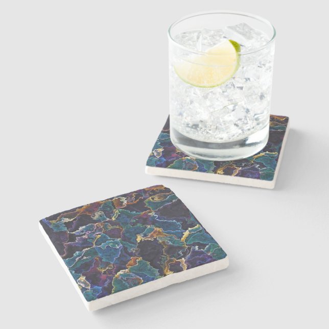 Dessous-de-verre En Pierre Marche à huile (Côté)