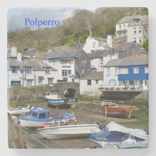 Dessous-de-verre En Pierre Marée basse de Polperro les Cornouailles