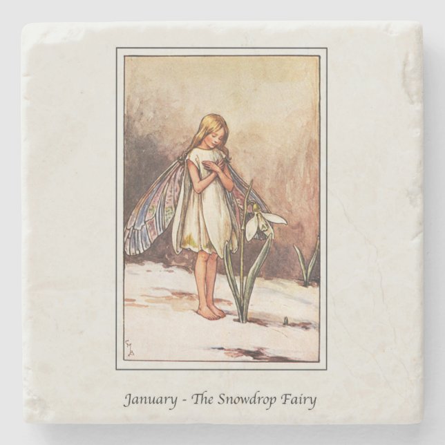 Dessous-de-verre En Pierre Mary Barker - Janvier Fairy (Devant)