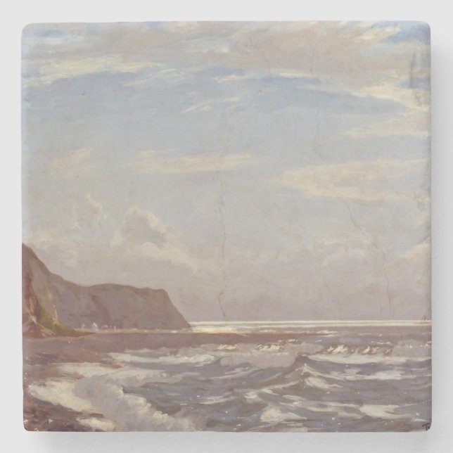 Dessous-de-verre En Pierre Matin sur l'île de Wight (Devant)