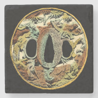 Médaillon asiatique doré par Vision Studio