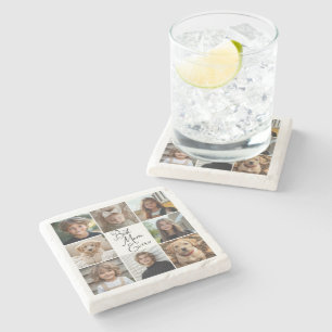 Dessous-de-verre En Pierre Meilleure Maman Ever 8 Photo Collage Jeter Oreille
