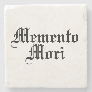 Dessous-de-verre En Pierre Memento Mori - Phrase latine