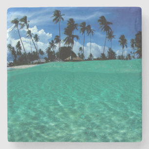 Dessous-de-verre En Pierre Mer et île, Indonésie