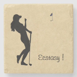 Dessous-de-verre En Pierre Mesdames Golfer
