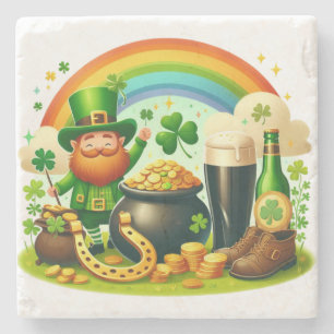 Dessous-de-verre En Pierre Mignonne Saint Patrick, la Saint Patrick